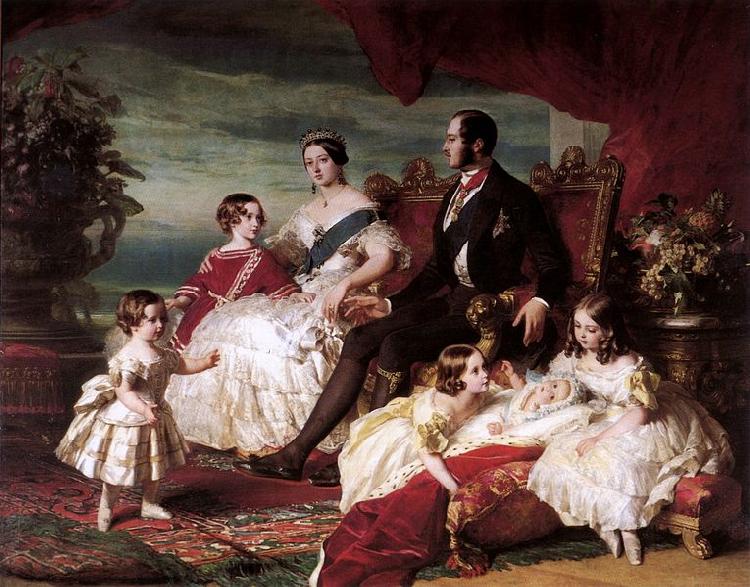 Franz Xaver Winterhalter Portrait of Queen Victoria, Prince Albert, and their children